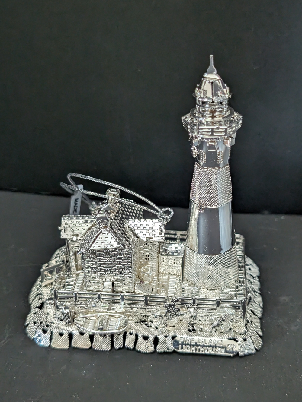 Lee Graves Fire Island lighthouse NY ornament Christmas holiday 9-2026N